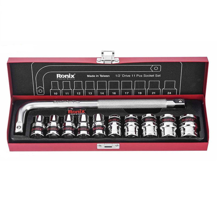 مجموعه 11 عددی آچار و سری بکس رونیکس مدل RX-2610