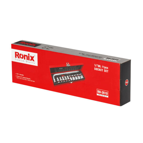 مجموعه 11 عددی آچار و سری بکس رونیکس مدل RX-2610
