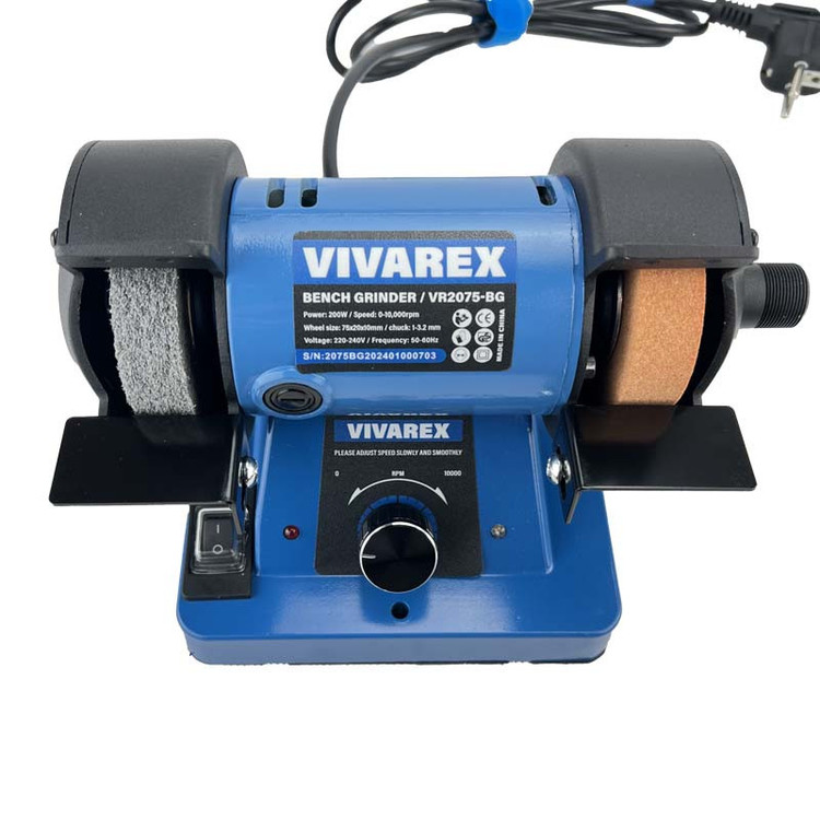 سنگ رومیزی مینیاتوری 75 میلیمتری 200 وات ویوارکس مدل VR2075-BG