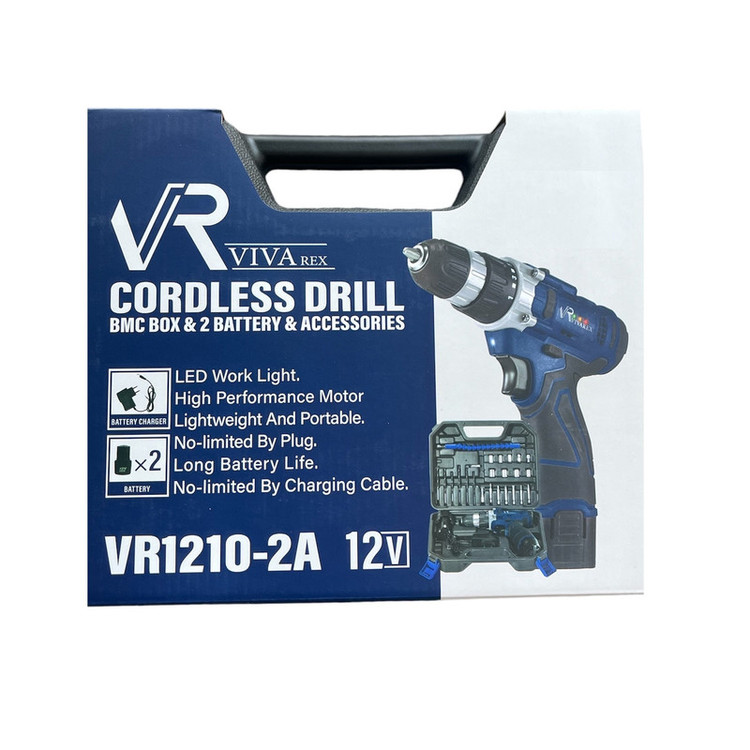 مجموعه 28 عددی دریل پیچ گوشتی شارژی ویوارکس مدل VR1210-2A