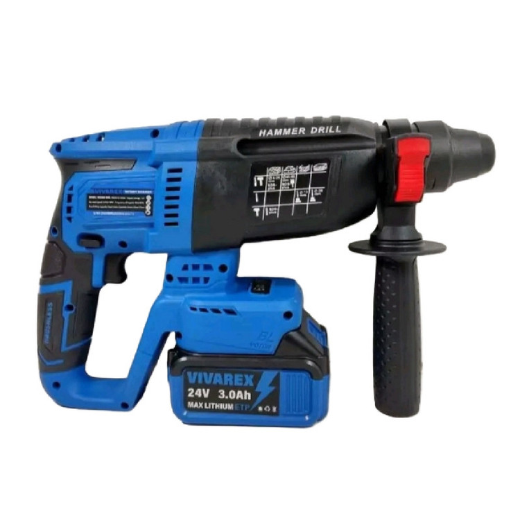 ابزارآلات شارژی ویوارکس مدل VR2403-BCK مجموعه 3 عددی دوباتری ۴ امپر