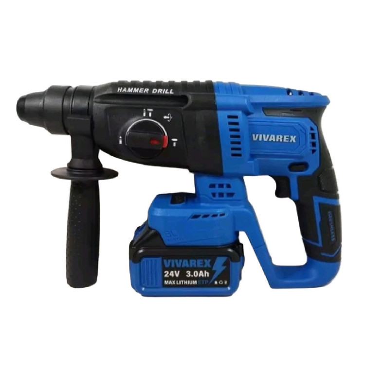 ابزارآلات شارژی ویوارکس مدل VR2403-BCK مجموعه 3 عددی دوباتری ۴ امپر